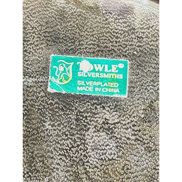 Christmas Towle Serving Tray Candy Dish Silverplated Penguin Shaped 12" Holidays - Picture 10 of 15